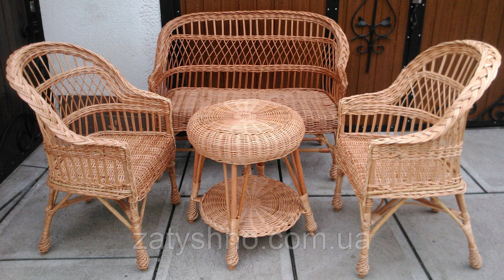 Плетеная мебель с журнальным столиком из лозы Киев - изображение 6