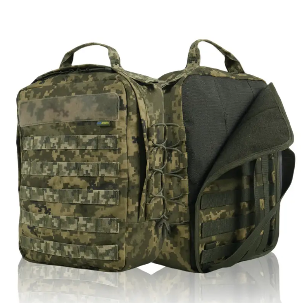 Штурмовой рюкзак 10л. быстросъемный кордура пиксель.Тактический рюкзак 10л., рюкзак штурмовой пиксель Киев - изображение 1