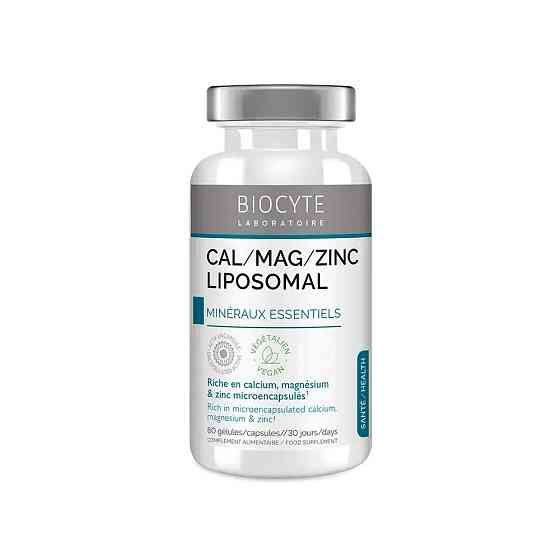 Biocyte Комплекс кальцію, магнію та цинку Cal/Mag/Zinc Liposomal, 60 капсул Дніпро