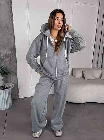 Женский теплый костюм с широкими штанами Одесса