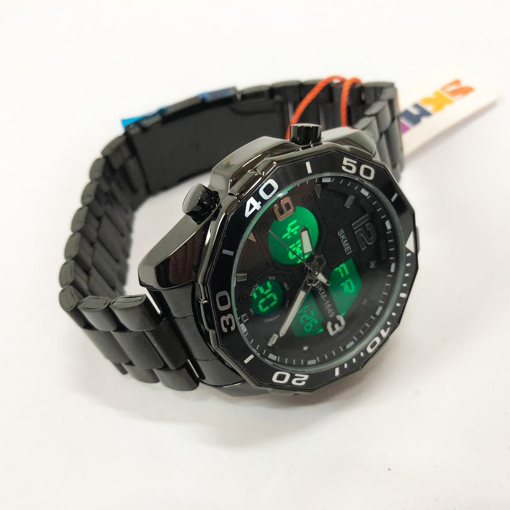 Оригинальные мужские часы SKMEI 1649BK, Противоударные часы Фирменные спортивные OB-47 Киев - изображение 5