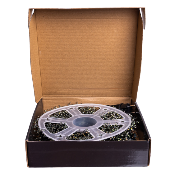 Гірлянда новорічна 100 м, 3000 LED, мультиколор, зелена Київ