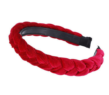 Обруч для волос коса красный Киев - изображение 2