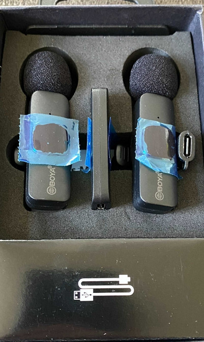 Безпровідний петличний мікрофон Boya BY-MW3 2 шт. з Type-C і Lightning. Київ - фото 3