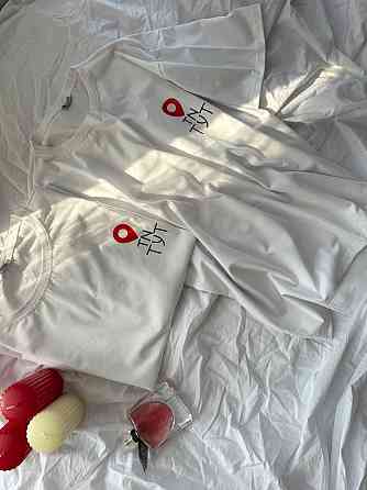 Женская оверсайз футболка с надписью 