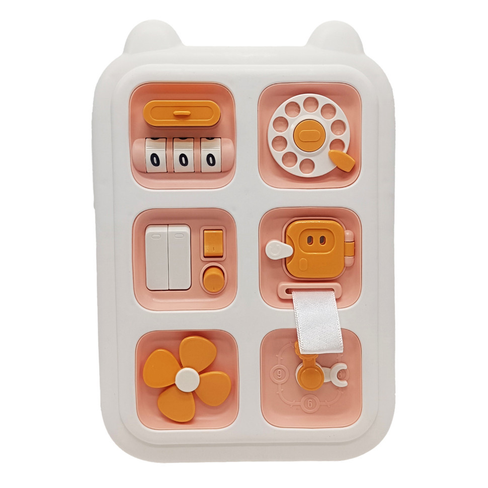 Бизиборд для развития мелкой моторики YL1055A отличный игровой процесс Оранжевый Винница - изображение 1