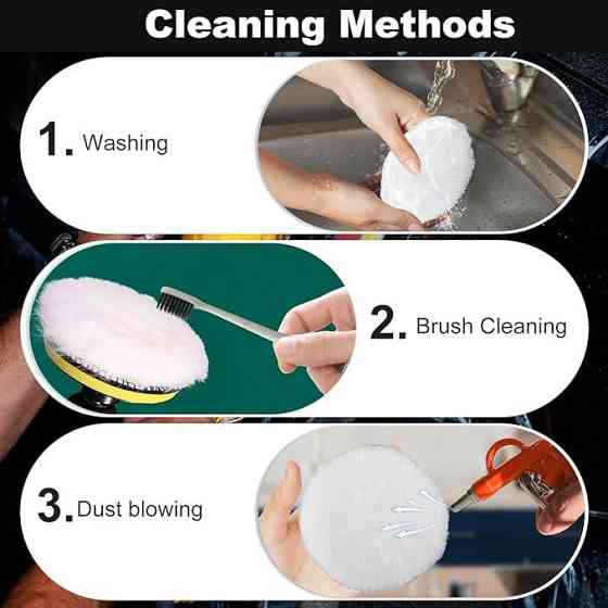 Шерстяний диск для полірування 125 мм, 2 шт Київ