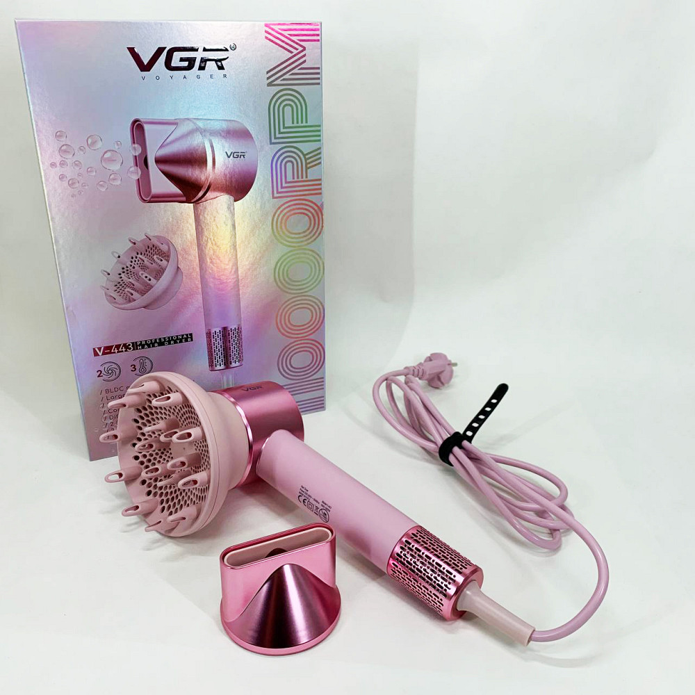 Фен для волос от сети, Мощный универсальный фен, Фен обычный для укладки волос укладки локонов JV-70 Львов - изображение 14