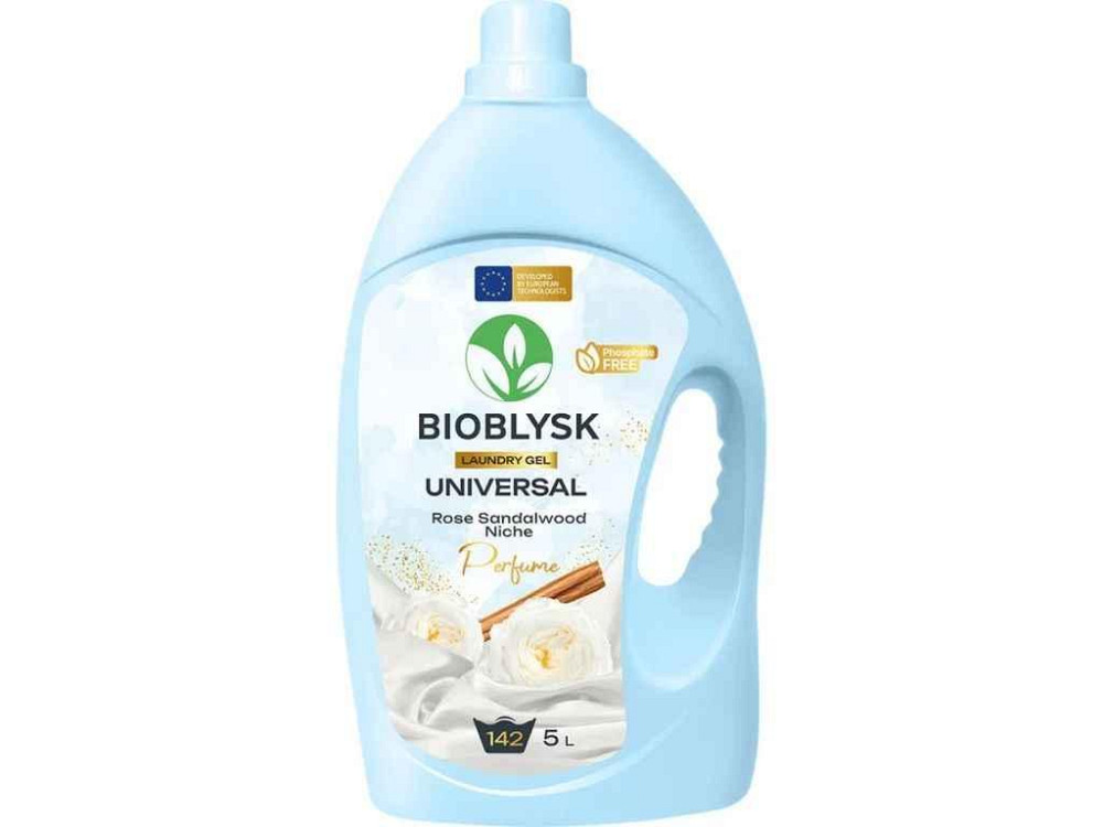 Гель для прання 5л Без фосфатів “Universal Rose Sandalwood Niche Perfume” ТМ BIOBLYSK Київ - фото 1