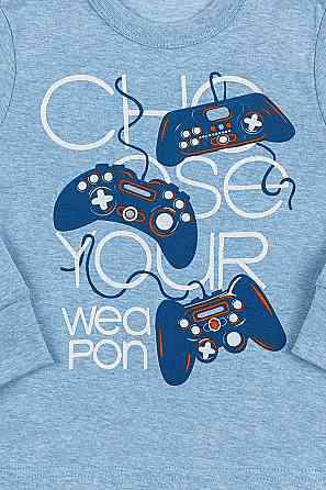 Піжама дитяча, блакитна топ Крохатушка одяг Київ