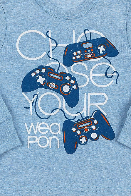 Піжама дитяча, блакитна топ Крохатушка одяг Київ - фото 2