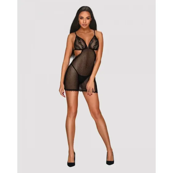 Пеньюар Obsessive Millagro и стринги S/M Sex Aura Киев