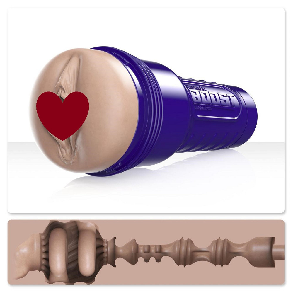 Мастурбатор-вагіна Fleshlight Boost Bang Light Medium Flesh, плаваючі кільця Turbo Tech Sex Aura Київ - фото 1