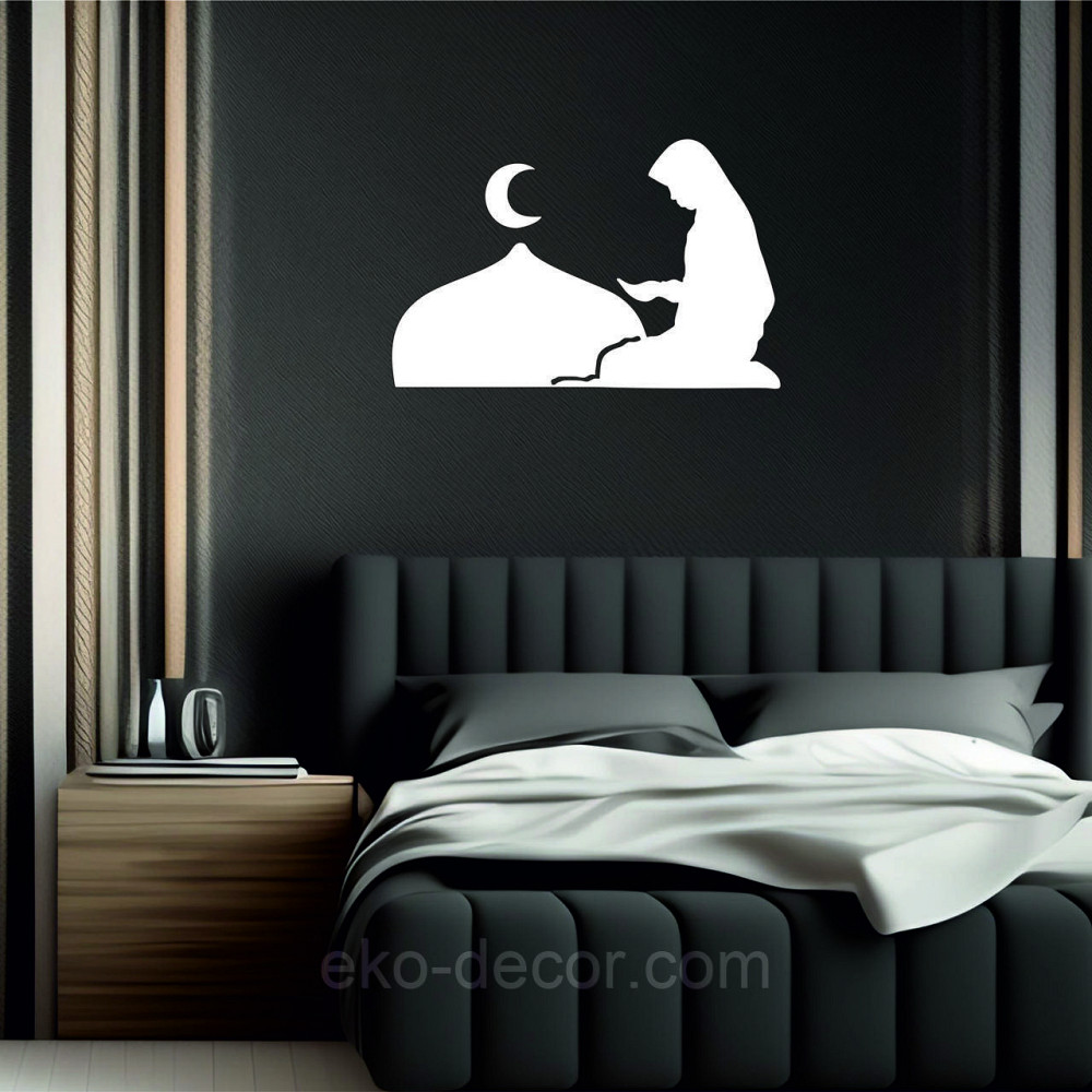 Декоративне настінне Панно «Іслам» Декор на стіну 90*58 см, Білий Київ - фото 8