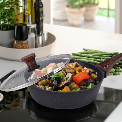 Сковорідка-сотейник d24см а/п Marble MR-1216-24 Maestro Житомир - фото 5