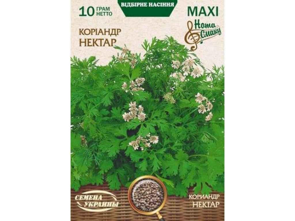 Максі Коріандр НЕКТАР 10г (10 пачок) ТМ НАСІННЯ УКРАЇНИ Київ - фото 1