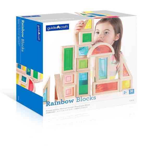 Кубики Guidecraft Block Play Велика веселка, 14 см, 30 шт. (G3016) Харьков