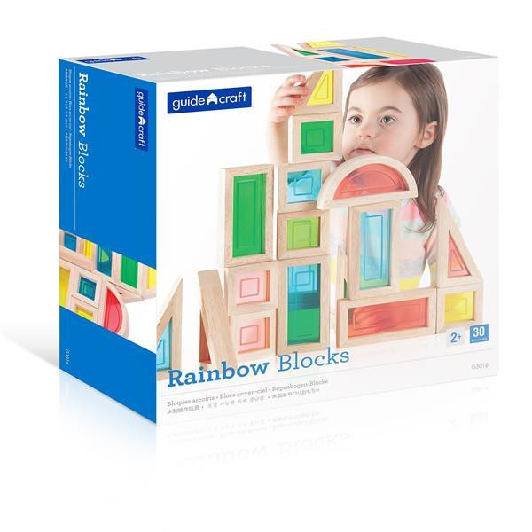 Кубики Guidecraft Block Play Велика веселка, 14 см, 30 шт. (G3016) Харьков - изображение 5