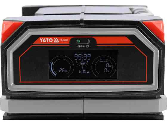 Портативна станція YATO 504 ВтГод, вихід 600/1200Вт, порти: 230V AC, різні USB Одесса
