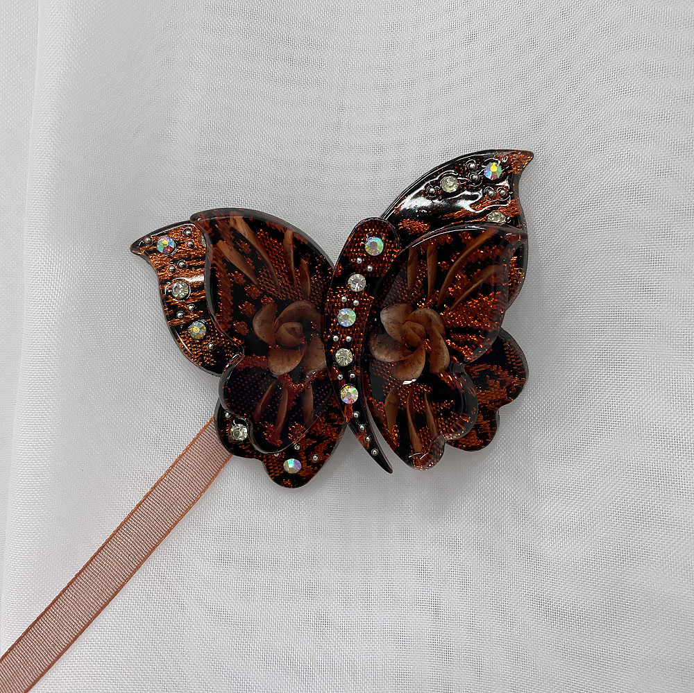 Магниты для штор и гардин Бабочка Сьюзи набор 2 шт Терракотовый (81-165) Киев - изображение 2