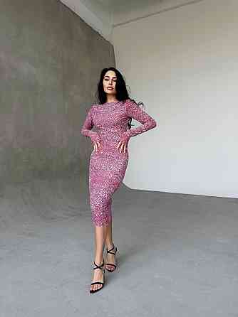 Жіноча стильна вечірня міді-сукня двійка Одеса