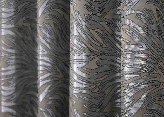 Комплект коротких штор VR-Textil Жаккард Magic № 1609ш Хаки 145х170 см 2 шт (35-0244) Киев