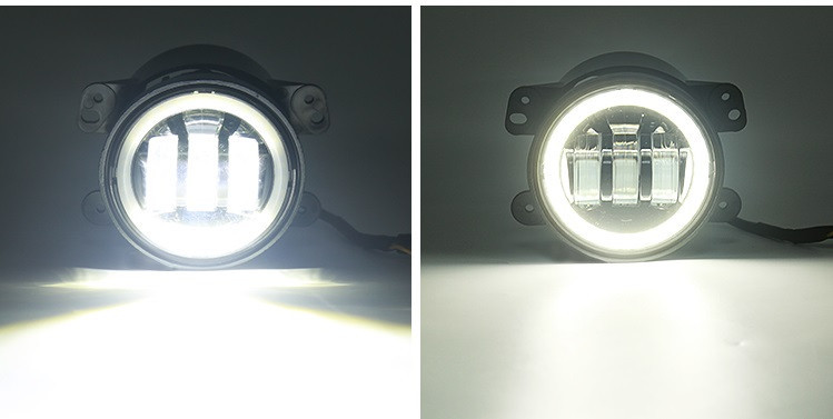 Фари LED протитуманні 60W з денними ходовими вогнями 4 дюйми, 12/24 V (комплект 2 шт.) Мукачево - фото 5