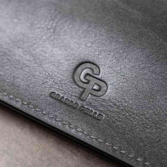 Практичное стильное портмоне унисекс GRANDE PELLE 11558 Черный Киев