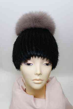 Шапка хутряна жіноча Бон Адріана Чорний Харків