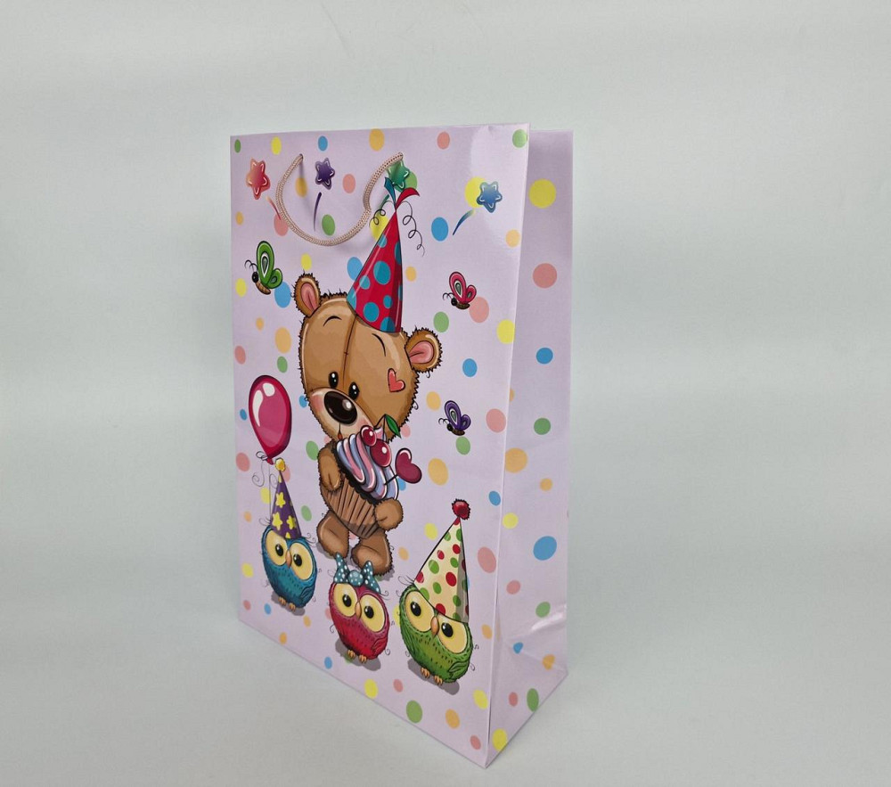 Пакет бумажный гигант вертиркальный30х42х12)(артGV-017) (12 шт) Харьков - изображение 2