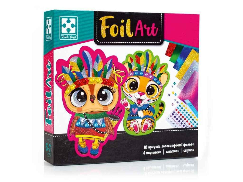 Набір для творчості Foil Art. Шалені індіанці VT4433-09 (укр) ТМ VLADI TOYS Київ - фото 1