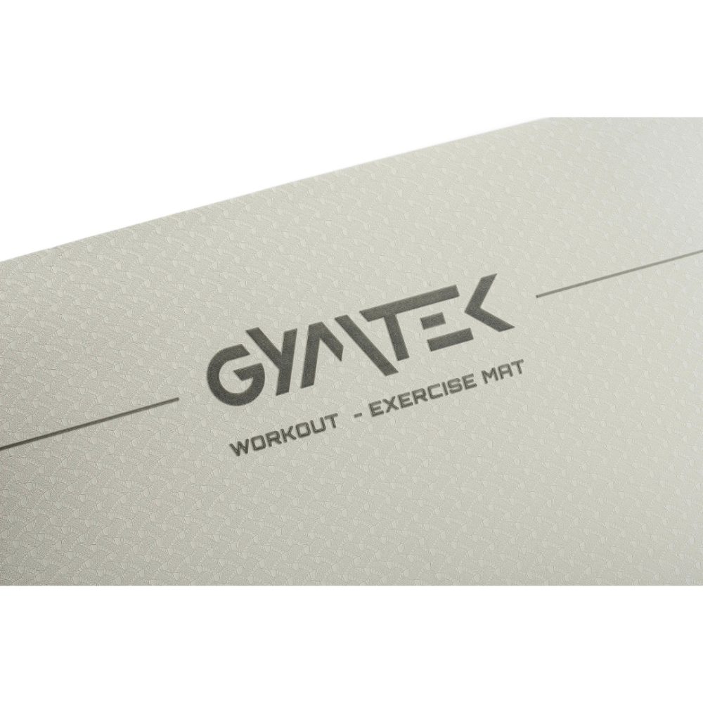 Килимок (мат) для фітнесу та йоги Gymtek Premium TPE 0,6см сіро-чорний Київ - фото 6