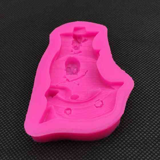 Молд кондитерский Корабль пиратский 80 на 58 мм розовый Киев