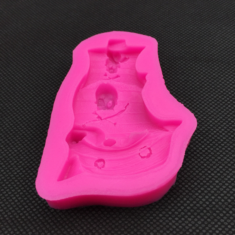 Молд кондитерский Корабль пиратский 80 на 58 мм розовый Киев - изображение 5