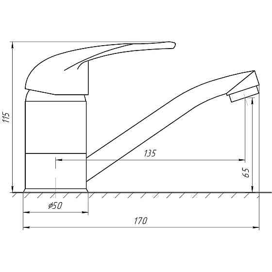 Змішувач для умивальника EcoMix ENERGO E-GEZ-103M-WH (000010363) Київ