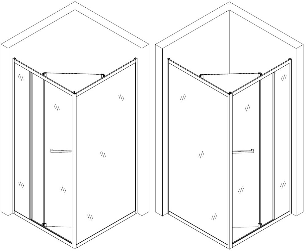Душова кабіна квадратна без піддона DUNAJEC N90MS BRAVO (1уп.) Киев - изображение 4