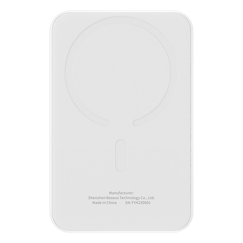 Зовнішній акумулятор Baseus Magnetic Mini Wireless Fast Charge Power Bank 5000mAh 20W Stellar White（With Simple Series Charging Київ - фото 3