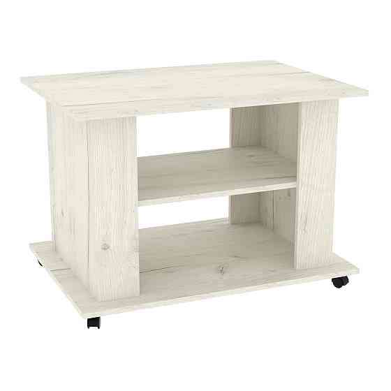 Стол журнальный Квант №3, Дуб Крафт Білий, 850/600/600 Львов