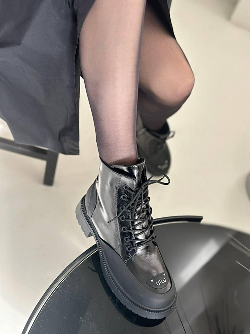 Olli Стильні жіночі черевики чорні з натуральної лакованої шкіри демісезонні р. 36-41 (6072) / Коломия - фото 3