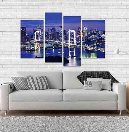 Модульна картина Місто Міст Art-67_4 Київ