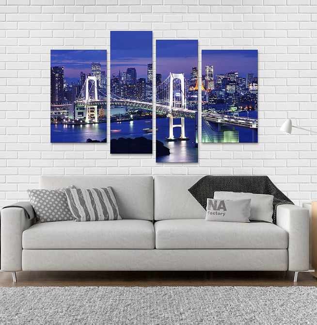 Модульна картина Місто Міст Art-67_4 Київ - фото 2