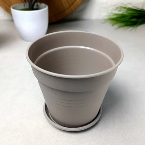 Вазон Глорія з підставкою 14,5*14см какао Алеана Житомир