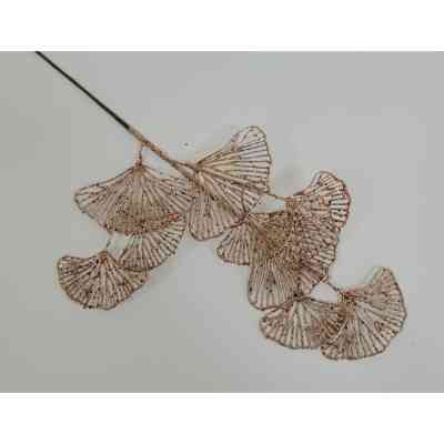 Декоративна гілка YES! Fun Лист Гінкго 62 см, золото, гліттер (973881) Вінниця