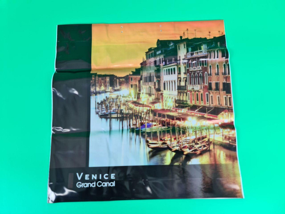 Полиэтиленовый пакет (40х40) с пластиковой ручкой 