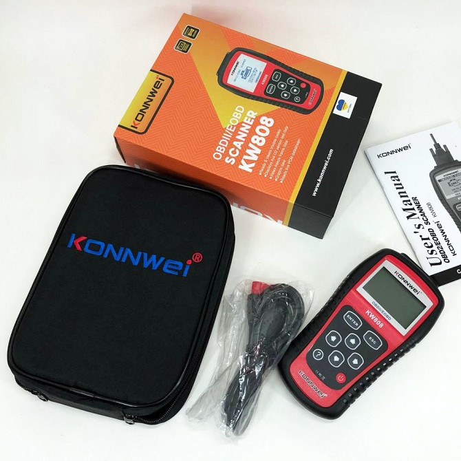 Тестер для діагностики автомобілів Konnwei KW808 OBD II/EOBD, Тестер діагностика, EW-765 Автомобільний сканер Київ - фото 5