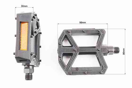 Педалі BMX 9/16" (109x96x30mm) пластикові, чорні B289DU Київ