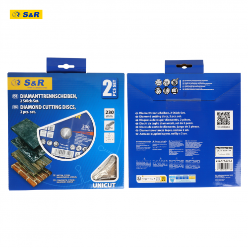 Диски алмазні S&R Meister 230х22.2 мм 2 шт Одеса