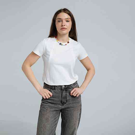 Футболка оверсайз для беременных и кормящих Молочный Киев