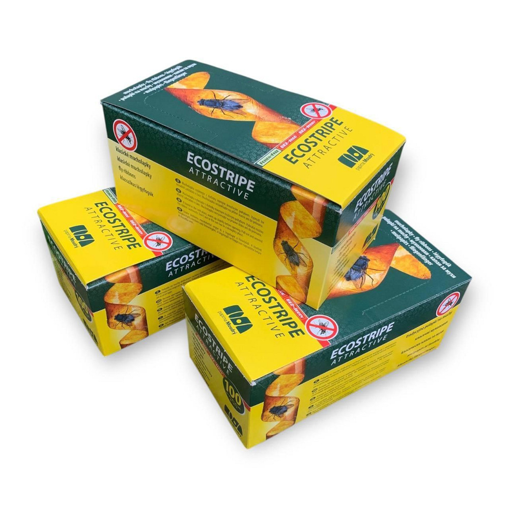 Клейка стрічка від мух Ecostripe, Чехія, 100шт мухолівка Харків - фото 4