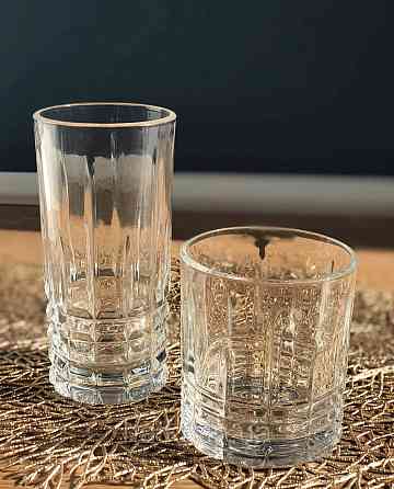 Набір склянок OLens "Ірландія" 350 мл 6 шт. високі прозоре скло для дому та ресторанів Київ